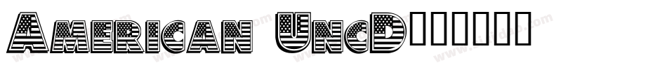 American UncD字体转换